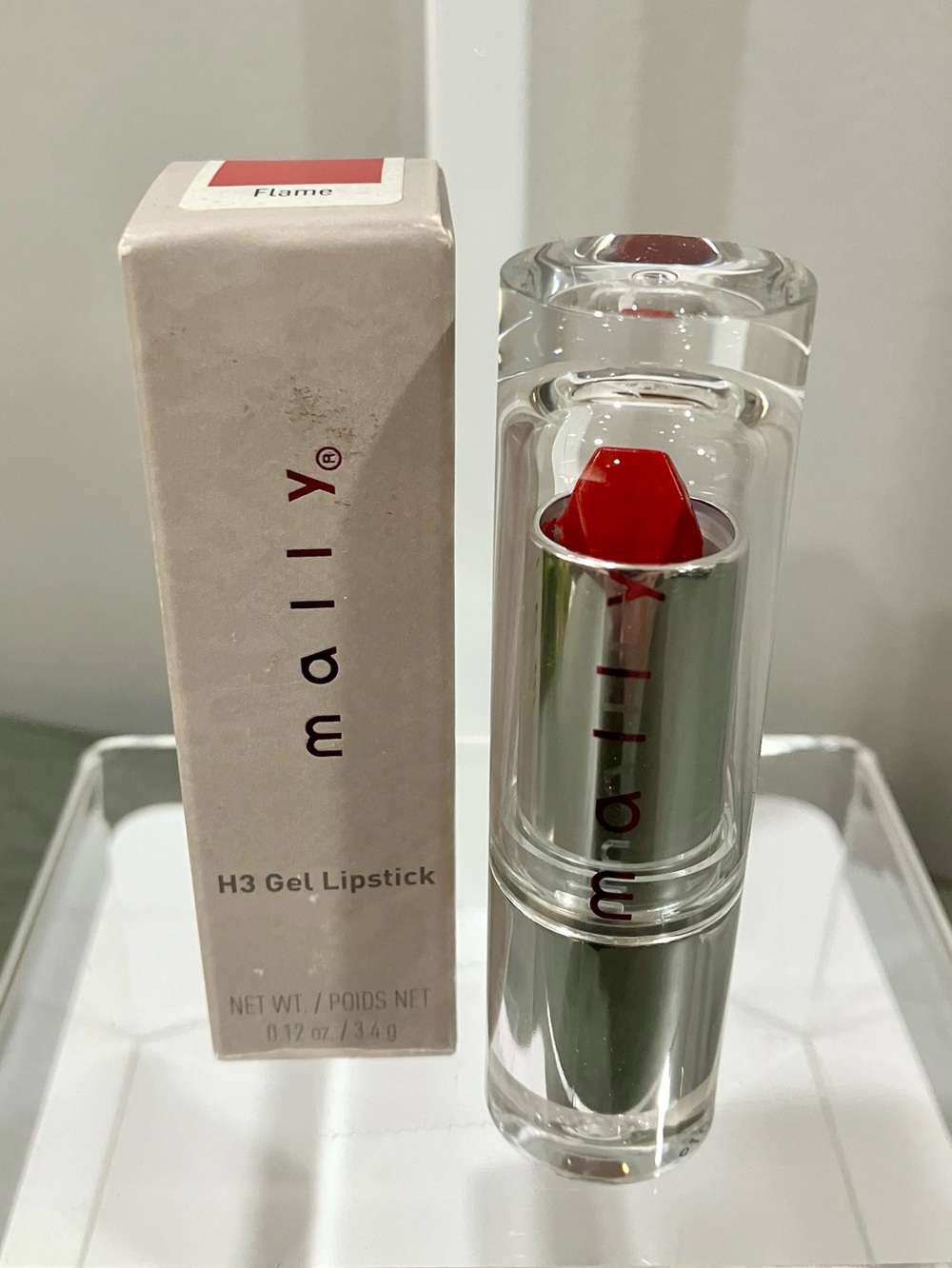 Mally Beauty H3 Gel Lipstick in Flame - Vibrant Red